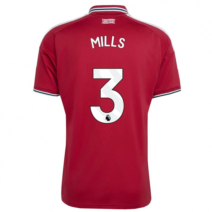 Danxen Kinder Albert Mills #3 Rot Gelb Weiß Heimtrikot Trikot 2026/27 T-Shirt Schweiz