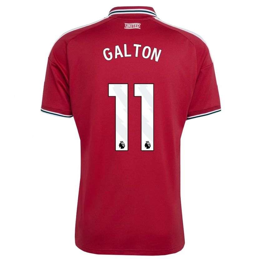 Danxen Kinder Leah Galton #11 Rot Gelb Weiß Heimtrikot Trikot 2026/27 T-Shirt Schweiz