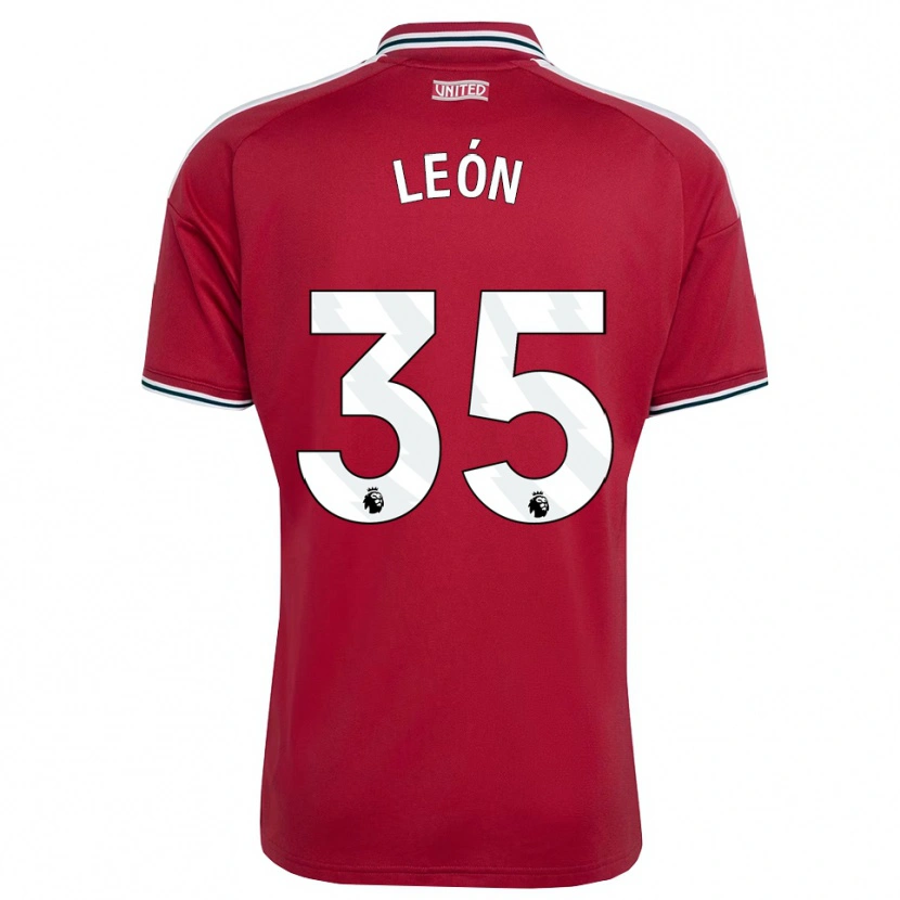 Danxen Kinder Diego León #35 Rot Gelb Weiß Heimtrikot Trikot 2026/27 T-Shirt Schweiz