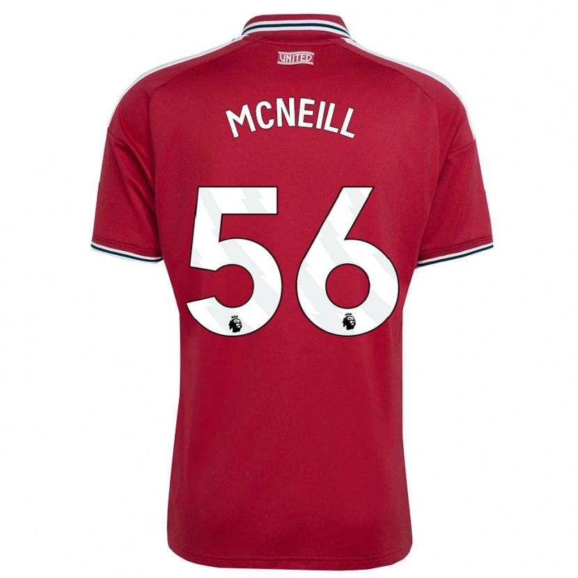 Danxen Kinder Charlie Mcneill #56 Rot Gelb Weiß Heimtrikot Trikot 2026/27 T-Shirt Schweiz