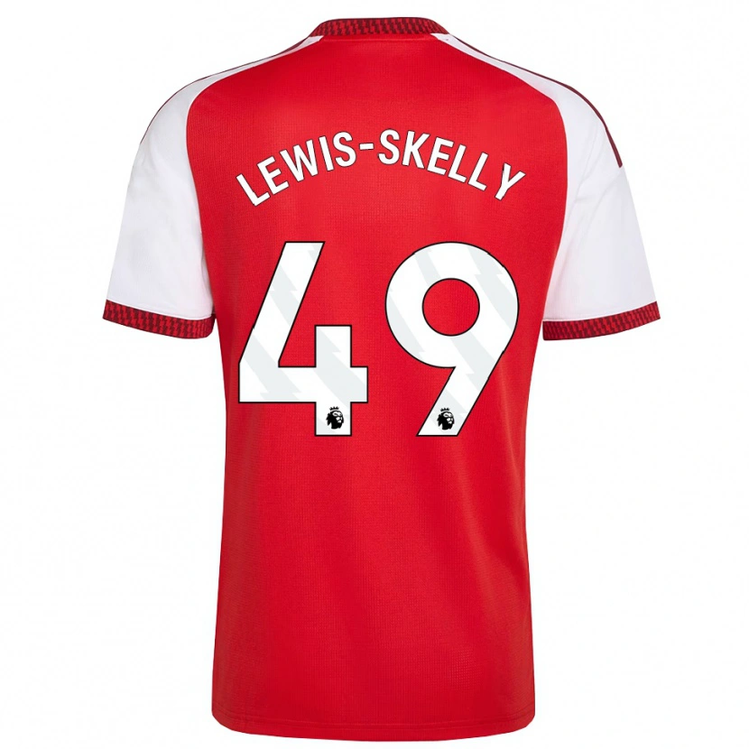 Danxen Kinder Myles Lewis-Skelly #49 Rot Weiß Schwarz Heimtrikot Trikot 2026/27 T-Shirt Schweiz