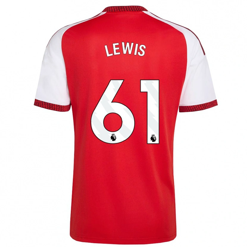 Danxen Kinder George Lewis #61 Rot Weiß Schwarz Heimtrikot Trikot 2026/27 T-Shirt Schweiz