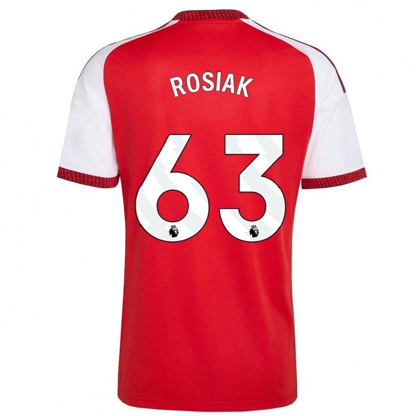 Danxen Kinder Michal Rosiak #63 Rot Weiß Schwarz Heimtrikot Trikot 2026/27 T-Shirt Schweiz