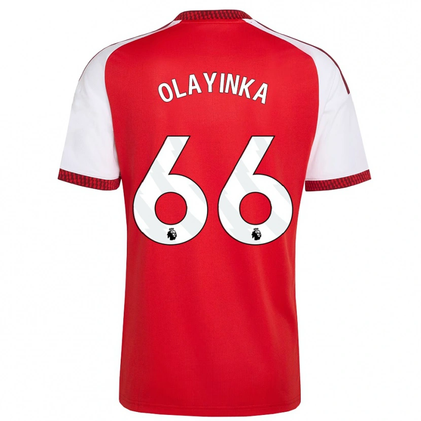 Danxen Kinder James Olayinka #66 Rot Weiß Schwarz Heimtrikot Trikot 2026/27 T-Shirt Schweiz