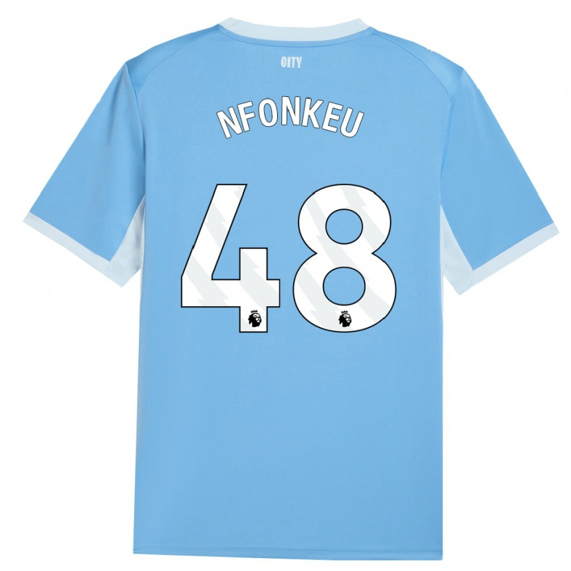 Danxen Kinder Brooklyn Nfonkeu #48 Hellhimmelblau Weiß Heimtrikot Trikot 2026/27 T-Shirt Schweiz