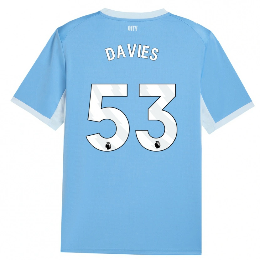 Danxen Kinder Mayzee Davies #53 Hellhimmelblau Weiß Heimtrikot Trikot 2026/27 T-Shirt Schweiz