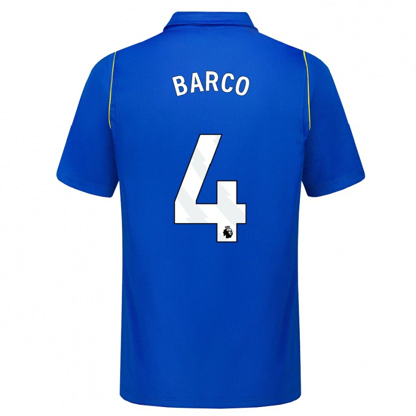 Danxen Kinder Valentín Barco #4 Blau Gelb Heimtrikot Trikot 2026/27 T-Shirt Schweiz