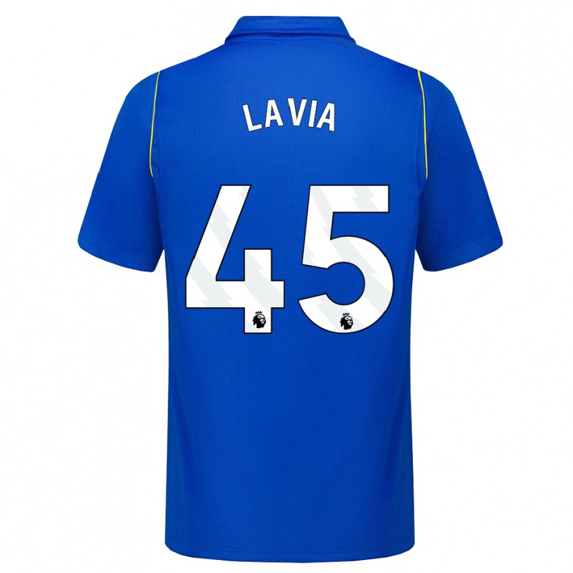 Danxen Kinder Roméo Lavia #45 Blau Gelb Heimtrikot Trikot 2026/27 T-Shirt Schweiz