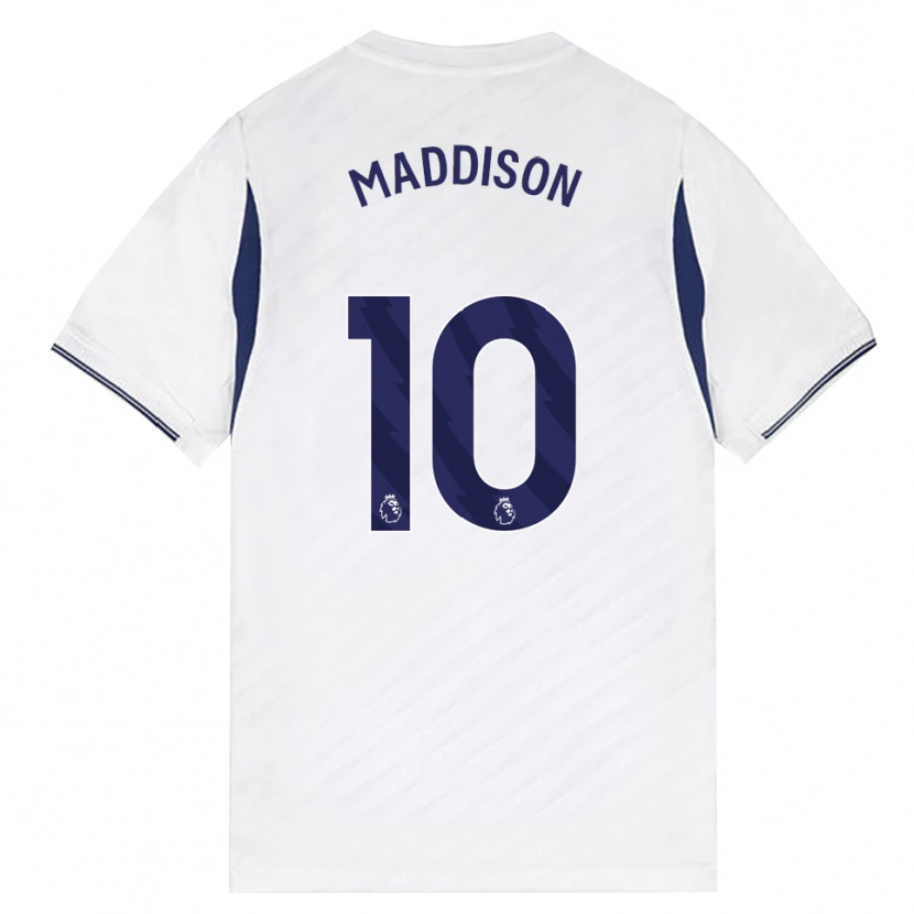 Danxen Kinder James Maddison #10 Weiß Rot Violett Heimtrikot Trikot 2026/27 T-Shirt Schweiz