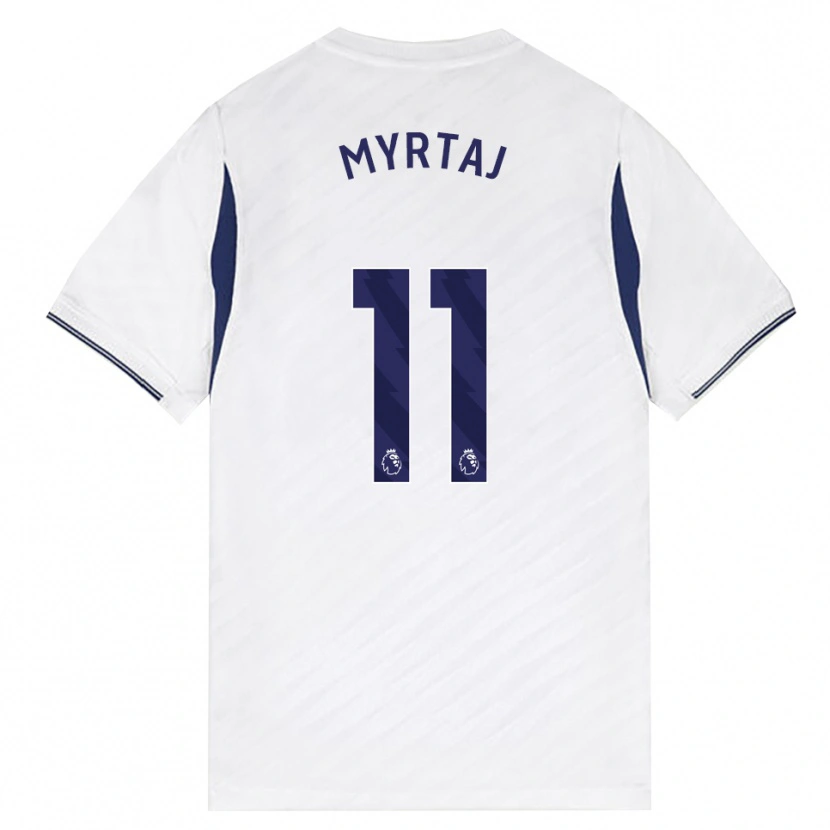 Danxen Kinder Leon Myrtaj #11 Weiß Rot Violett Heimtrikot Trikot 2026/27 T-Shirt Schweiz