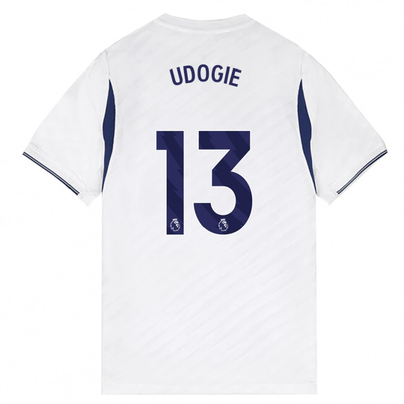 Danxen Kinder Destiny Udogie #13 Weiß Rot Violett Heimtrikot Trikot 2026/27 T-Shirt Schweiz