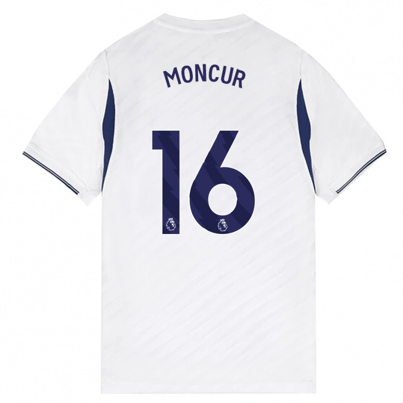 Danxen Kinder Ronny Moncur #16 Weiß Rot Violett Heimtrikot Trikot 2026/27 T-Shirt Schweiz