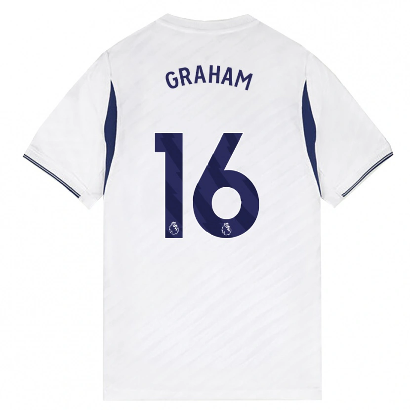 Danxen Kinder Kit Graham #16 Weiß Rot Violett Heimtrikot Trikot 2026/27 T-Shirt Schweiz