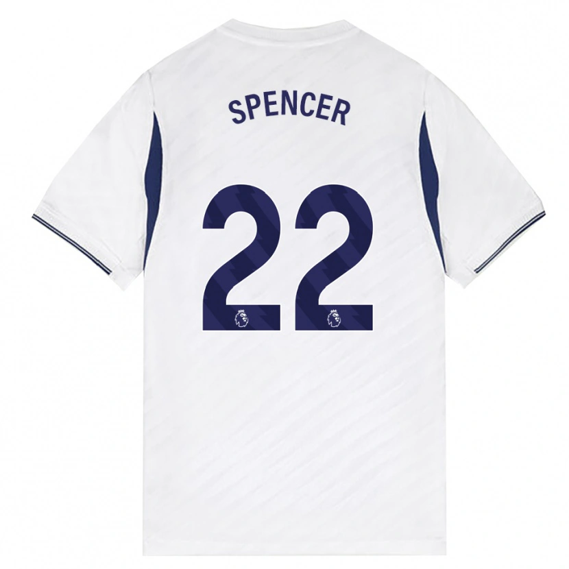 Danxen Kinder Rebecca Spencer #22 Weiß Rot Violett Heimtrikot Trikot 2026/27 T-Shirt Schweiz
