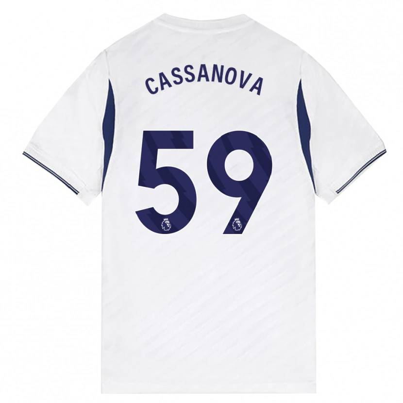 Danxen Kinder Dante Cassanova #59 Weiß Rot Violett Heimtrikot Trikot 2026/27 T-Shirt Schweiz