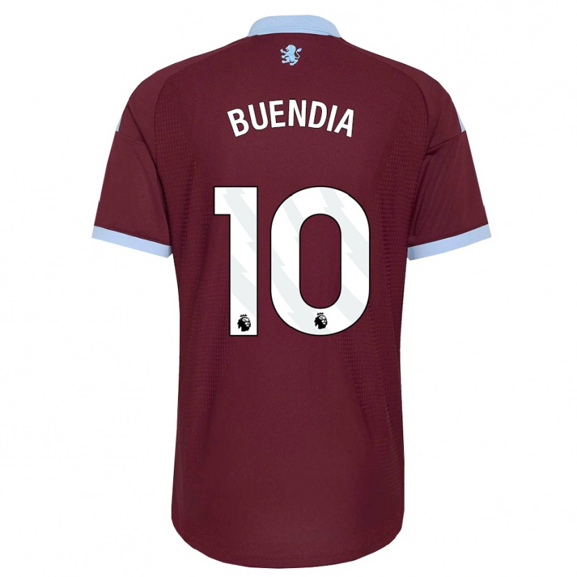 Danxen Kinder Emiliano Buendía #10 Kornblumenblau Burgund Heimtrikot Trikot 2026/27 T-Shirt Schweiz