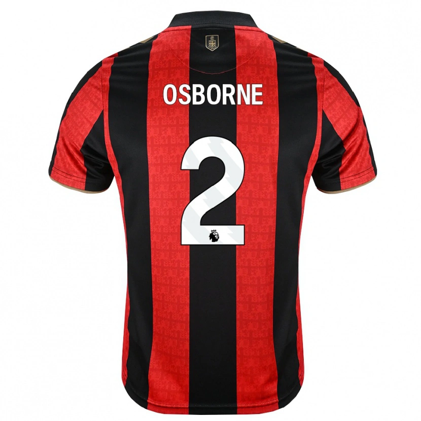Danxen Kinder Charlie Osborne #2 Goldgelb Rot Schwarz Heimtrikot Trikot 2026/27 T-Shirt Schweiz