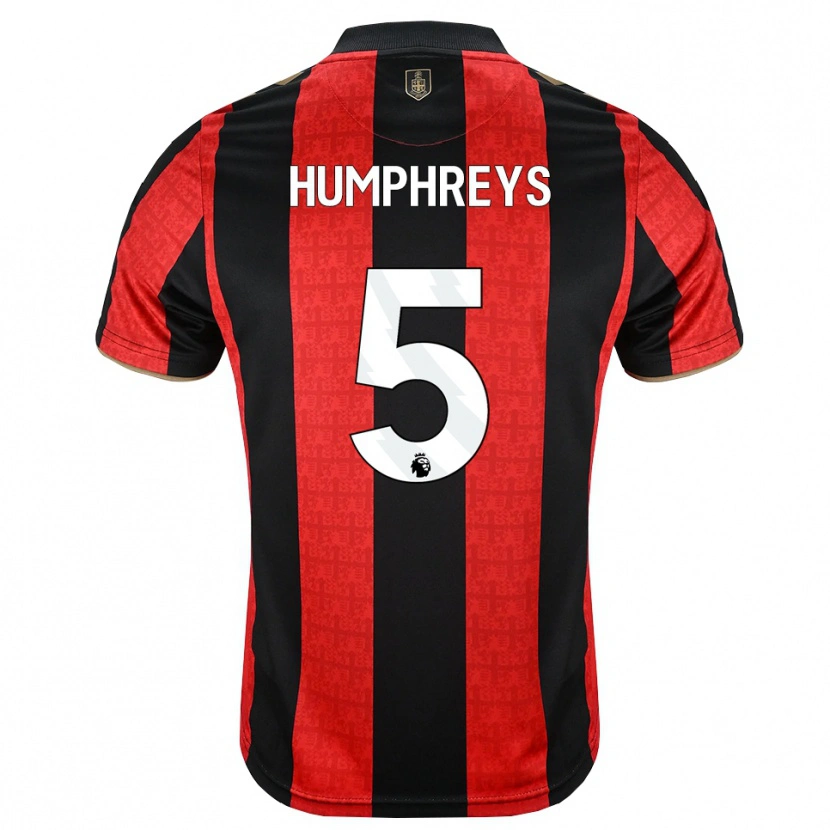 Danxen Kinder Holly Humphreys #5 Goldgelb Rot Schwarz Heimtrikot Trikot 2026/27 T-Shirt Schweiz