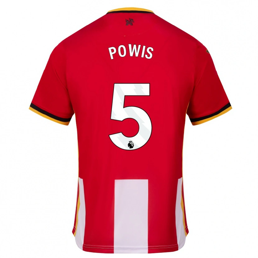 Danxen Kinder Isaiah Powis #5 Gelb Schwarz Rot Heimtrikot Trikot 2026/27 T-Shirt Schweiz