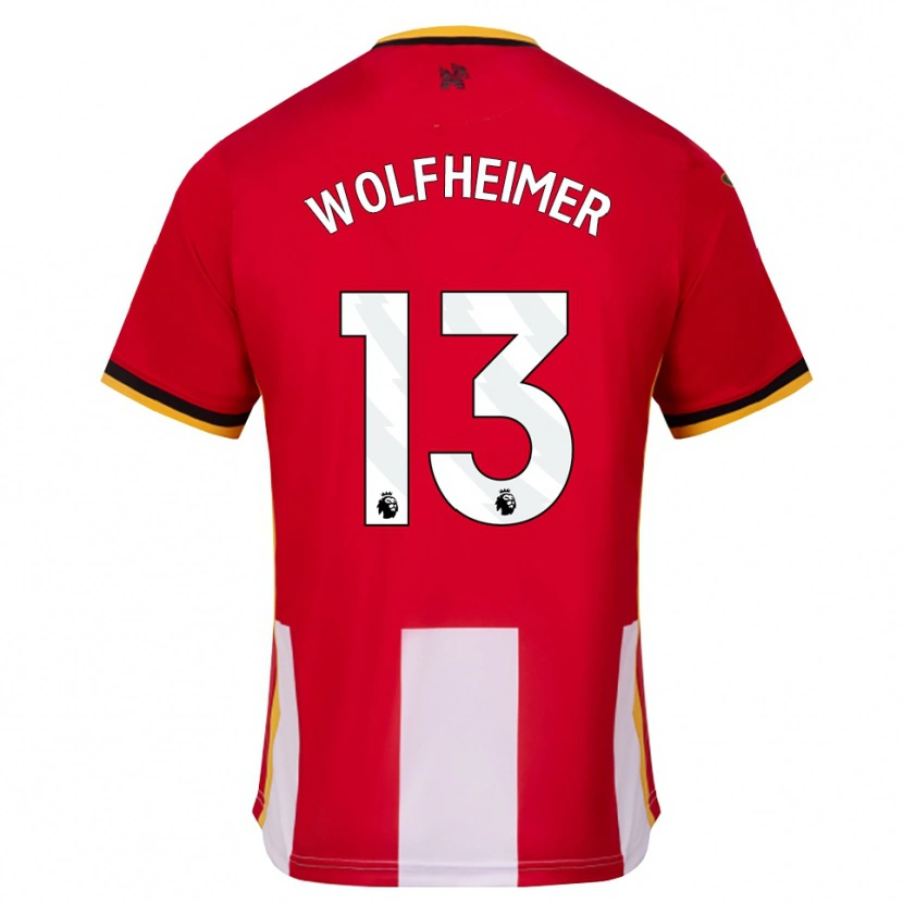 Danxen Kinder Connor Wolfheimer #13 Gelb Schwarz Rot Heimtrikot Trikot 2026/27 T-Shirt Schweiz