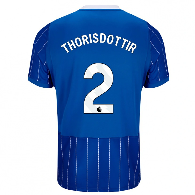 Danxen Kinder Maria Thorisdottir #2 Mittelblau Weiß Heimtrikot Trikot 2026/27 T-Shirt Schweiz