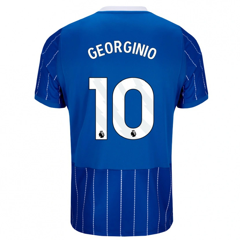 Danxen Kinder Georginio Rutter #10 Mittelblau Weiß Heimtrikot Trikot 2026/27 T-Shirt Schweiz