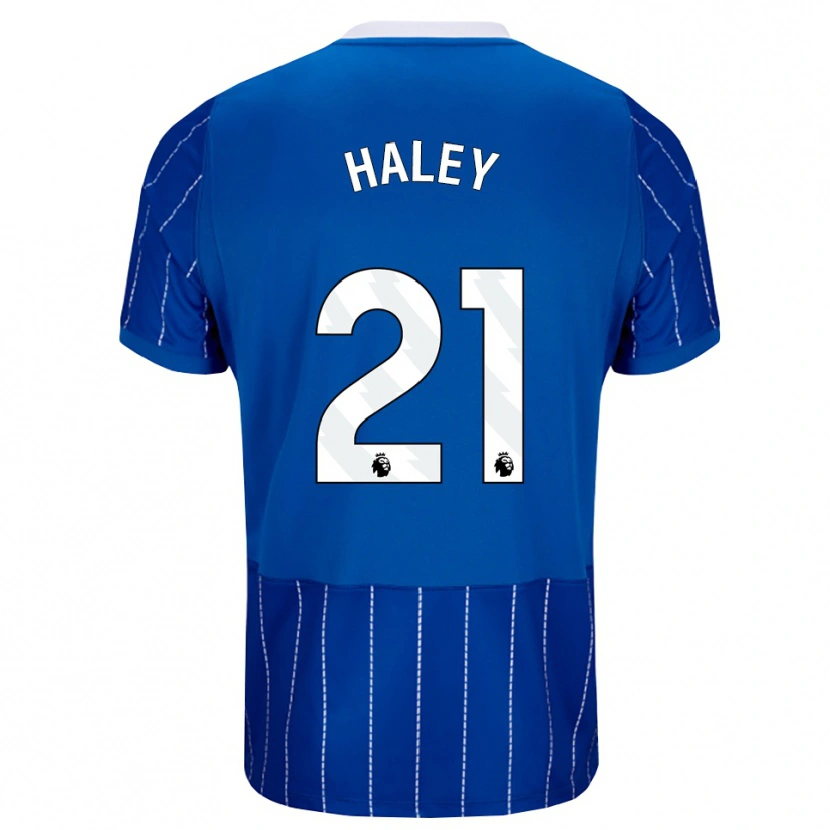 Danxen Kinder Madison Haley #21 Mittelblau Weiß Heimtrikot Trikot 2026/27 T-Shirt Schweiz