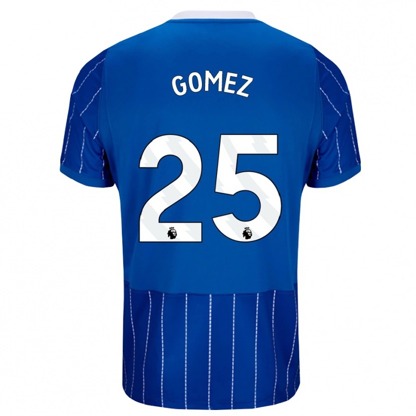 Danxen Kinder Diego Gómez #25 Mittelblau Weiß Heimtrikot Trikot 2026/27 T-Shirt Schweiz