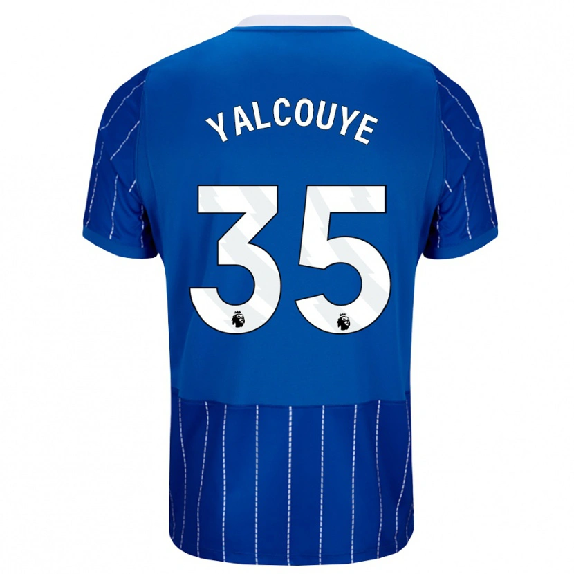 Danxen Kinder Malick Yalcouyé #35 Mittelblau Weiß Heimtrikot Trikot 2026/27 T-Shirt Schweiz