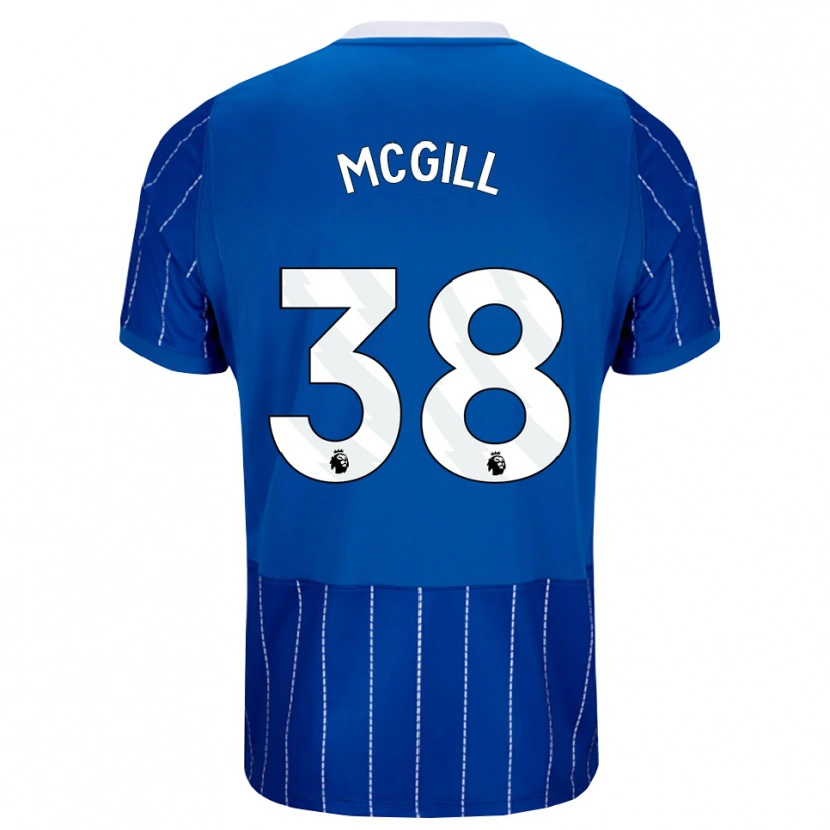 Danxen Kinder Tom Mcgill #38 Mittelblau Weiß Heimtrikot Trikot 2026/27 T-Shirt Schweiz