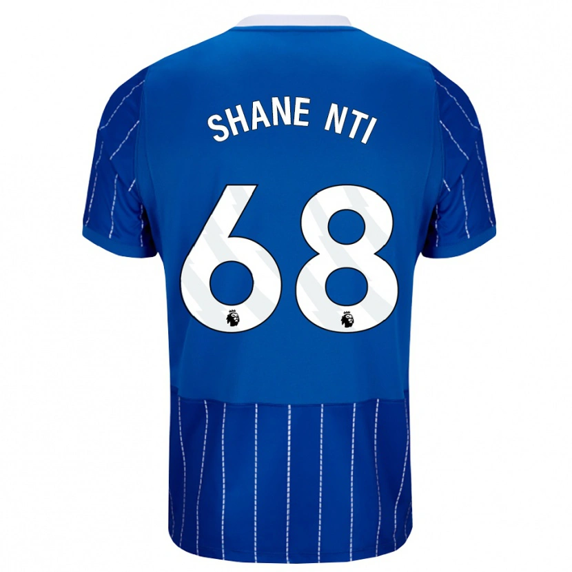 Danxen Kinder Shane Nti #68 Mittelblau Weiß Heimtrikot Trikot 2026/27 T-Shirt Schweiz