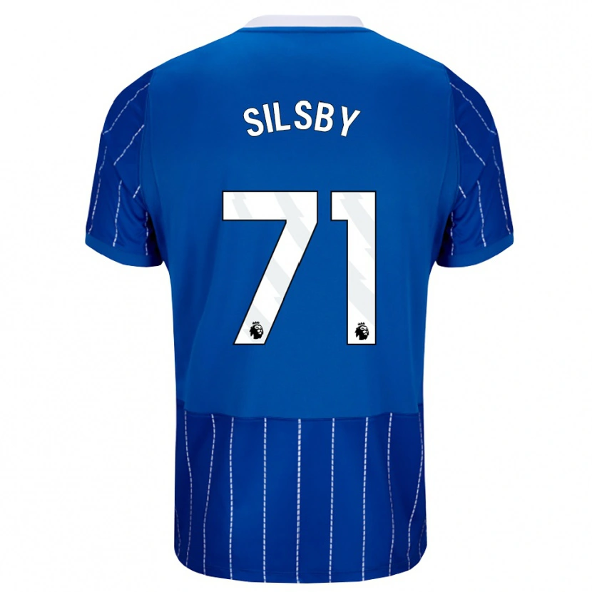 Danxen Kinder Tyler Silsby #71 Mittelblau Weiß Heimtrikot Trikot 2026/27 T-Shirt Schweiz