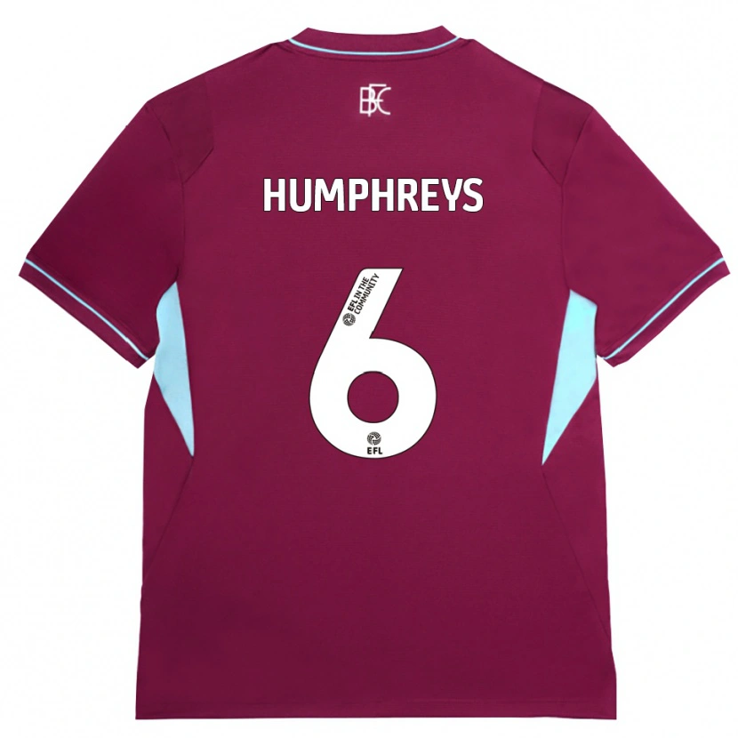 Danxen Kinder Bashir Humphreys #6 Burgund Grün Heimtrikot Trikot 2026/27 T-Shirt Schweiz