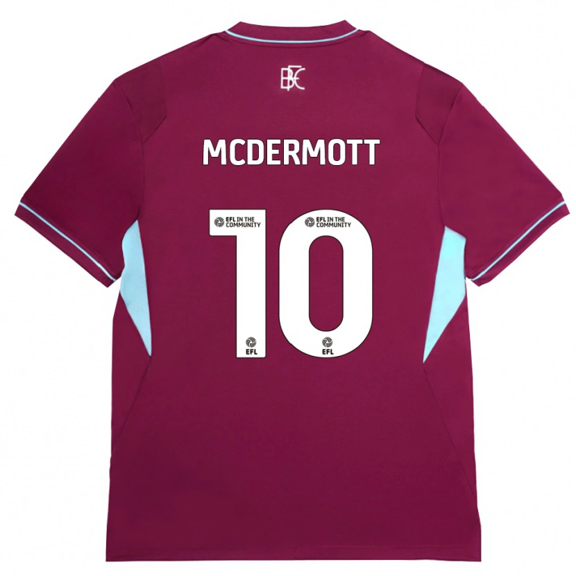 Danxen Kinder Tommy Mcdermott #10 Burgund Grün Heimtrikot Trikot 2026/27 T-Shirt Schweiz