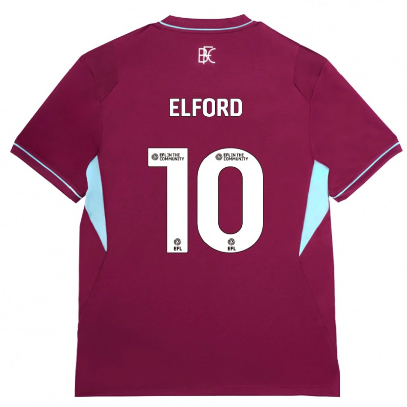Danxen Kinder Laura Elford #10 Burgund Grün Heimtrikot Trikot 2026/27 T-Shirt Schweiz