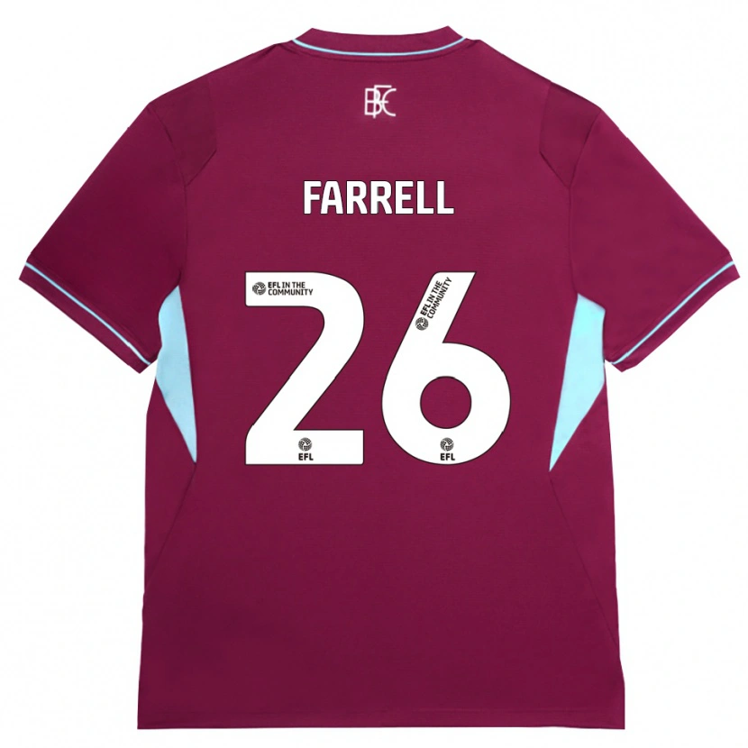 Danxen Kinder Lucy Farrell #26 Burgund Grün Heimtrikot Trikot 2026/27 T-Shirt Schweiz
