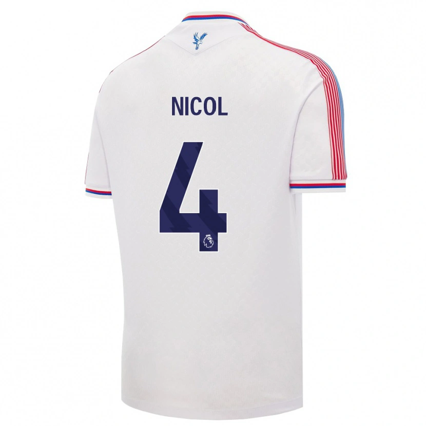 Danxen Kinder Leigh Nicol #4 Weiß Rot Blau Heimtrikot Trikot 2026/27 T-Shirt Schweiz