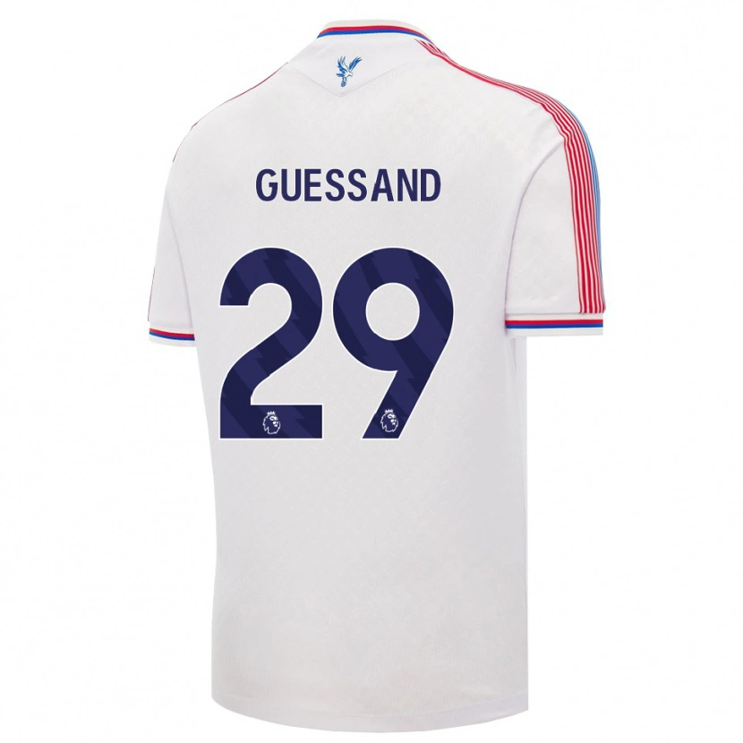Danxen Kinder Evann Guessand #29 Weiß Rot Blau Heimtrikot Trikot 2026/27 T-Shirt Schweiz