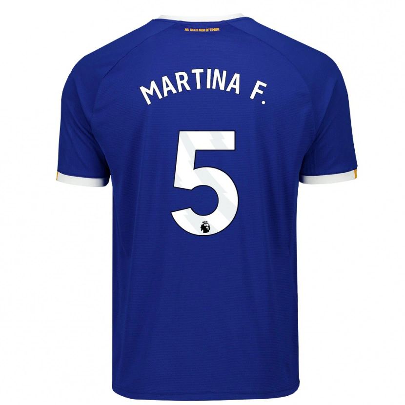Danxen Kinder Martina Fernández #5 Blau Weiß Gelb Heimtrikot Trikot 2026/27 T-Shirt Schweiz