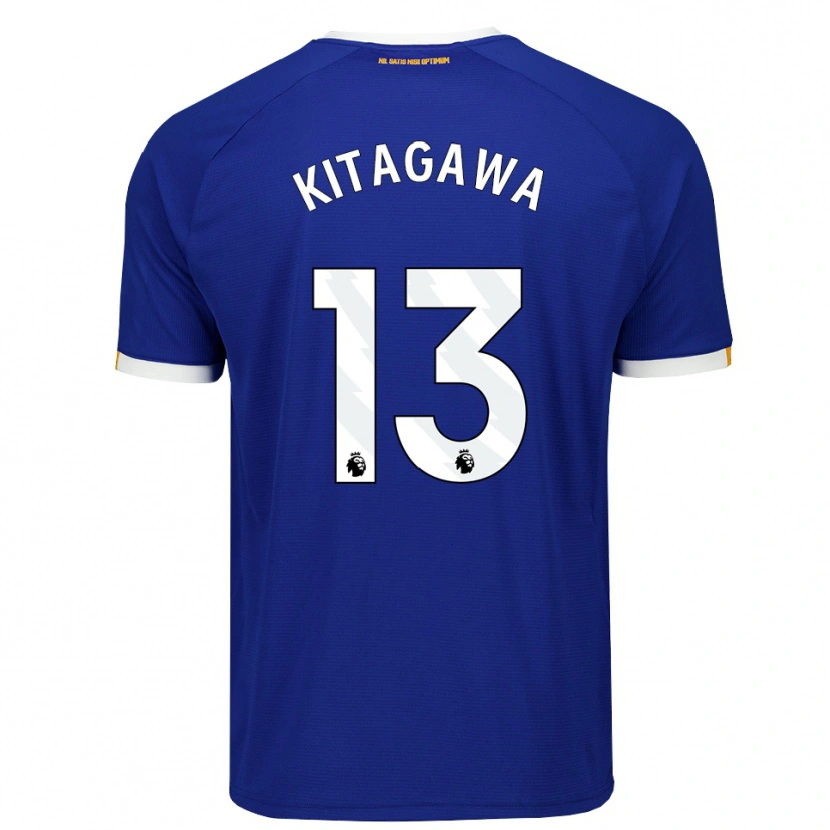 Danxen Kinder Hikaru Kitagawa #13 Blau Weiß Gelb Heimtrikot Trikot 2026/27 T-Shirt Schweiz