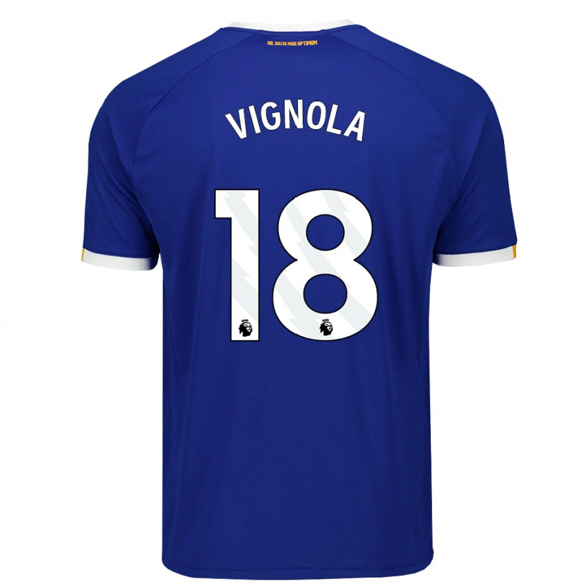 Danxen Kinder Ornella Vignola #18 Blau Weiß Gelb Heimtrikot Trikot 2026/27 T-Shirt Schweiz