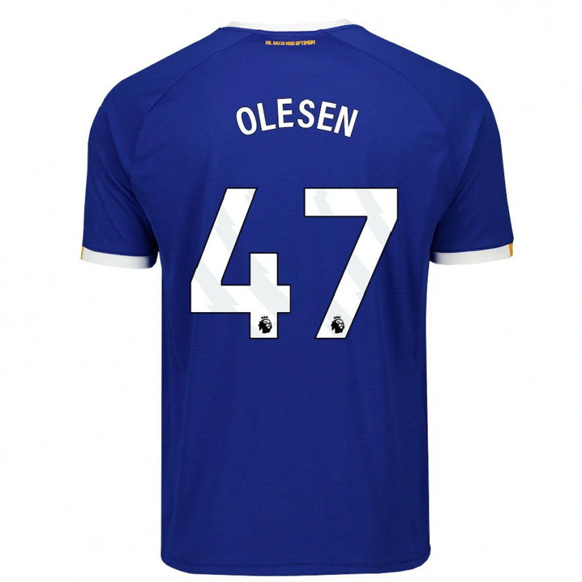 Danxen Kinder Karoline Olesen #47 Blau Weiß Gelb Heimtrikot Trikot 2026/27 T-Shirt Schweiz