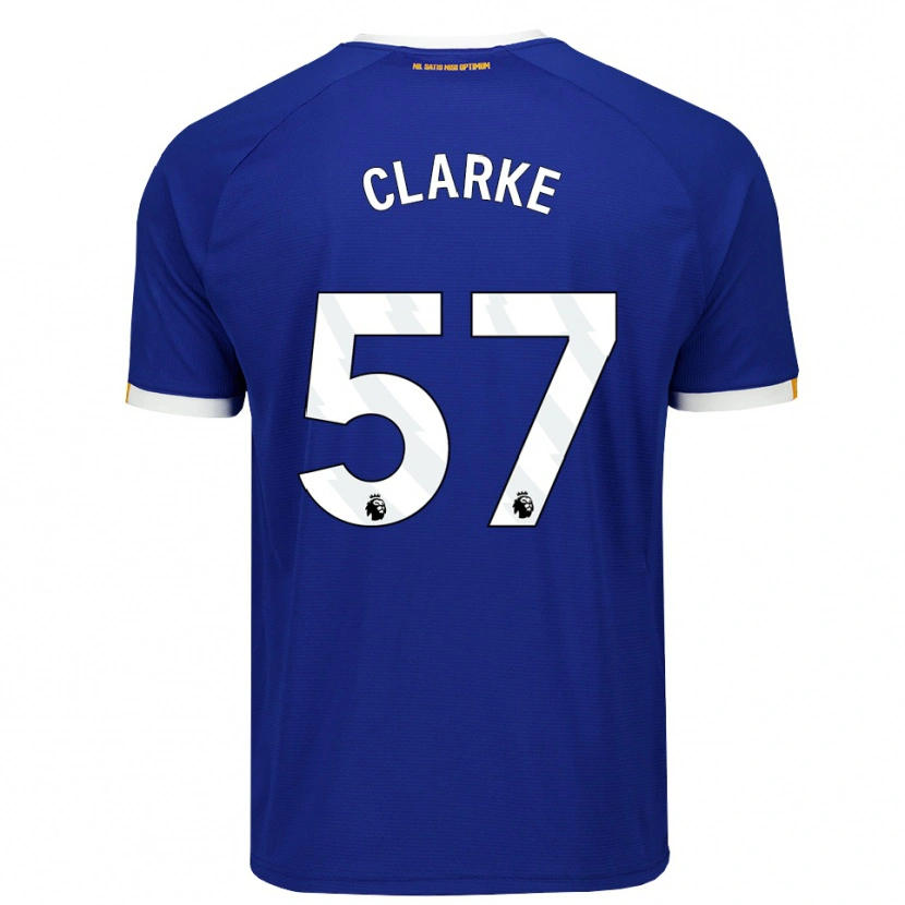 Danxen Kinder Justin Clarke #57 Blau Weiß Gelb Heimtrikot Trikot 2026/27 T-Shirt Schweiz