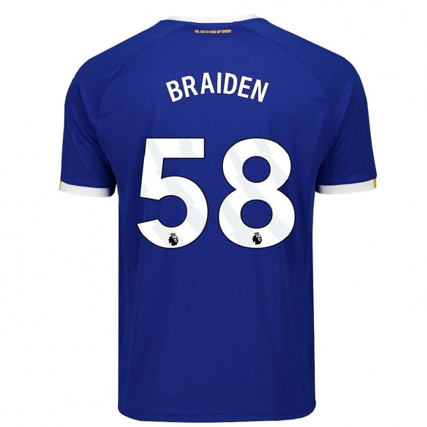 Danxen Kinder Braiden Graham #58 Blau Weiß Gelb Heimtrikot Trikot 2026/27 T-Shirt Schweiz