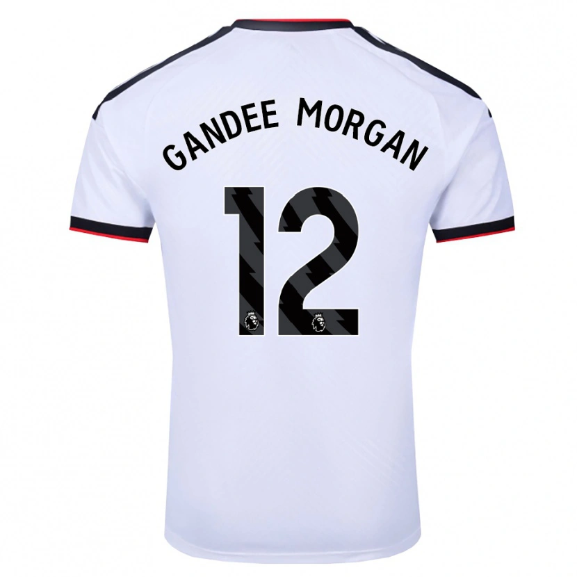 Danxen Kinder Stella Gandee Morgan #12 Weiß Schwarz Rot Heimtrikot Trikot 2026/27 T-Shirt Schweiz
