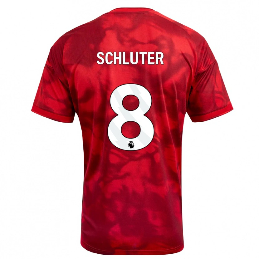 Danxen Kinder Gabriel Schluter #8 Karmesin Weiß Heimtrikot Trikot 2026/27 T-Shirt Schweiz