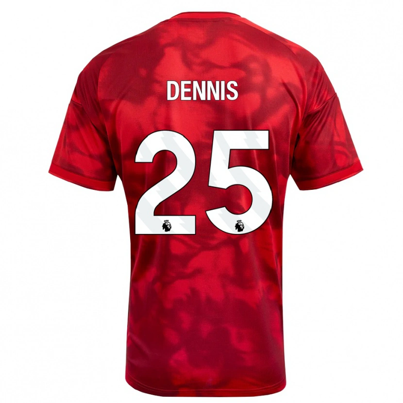 Danxen Kinder Emmanuel Dennis #25 Karmesin Weiß Heimtrikot Trikot 2026/27 T-Shirt Schweiz