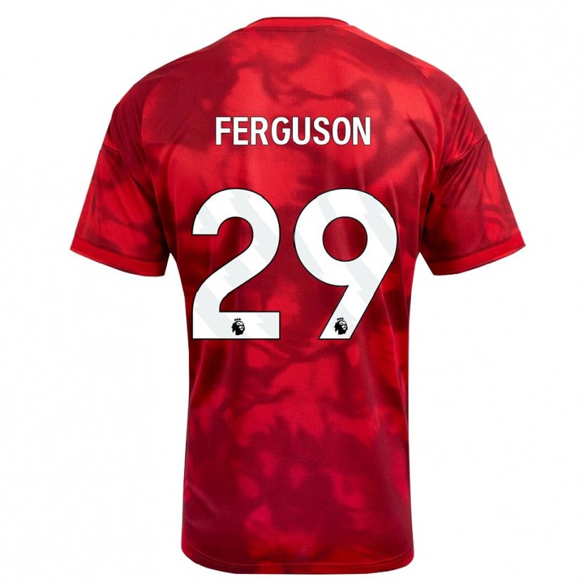 Danxen Kinder Georgie Ferguson #29 Karmesin Weiß Heimtrikot Trikot 2026/27 T-Shirt Schweiz