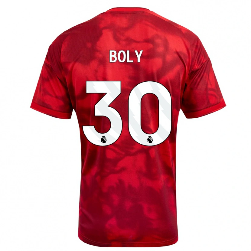Danxen Kinder Willy Boly #30 Karmesin Weiß Heimtrikot Trikot 2026/27 T-Shirt Schweiz