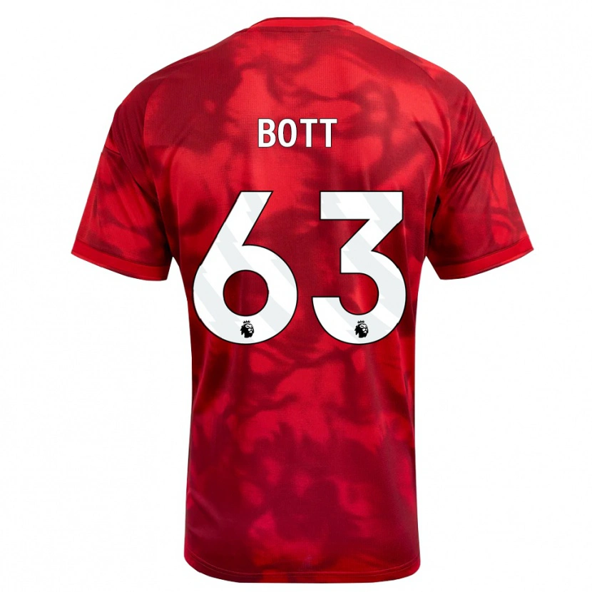 Danxen Kinder Aaron Bott #63 Karmesin Weiß Heimtrikot Trikot 2026/27 T-Shirt Schweiz